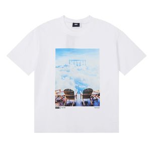 Ontwerper Kith x Ksubi Letter Tee Washed Cotton Crop Streetwear Kwaliteit T-shirt t Shirts grafisch voor mannen Vintage Herenkleding oversize a113