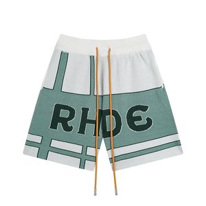 Rhude Shorts Designer Shorts Printing Wool Shorts Jacquard Knitted Casual Shorts Men Women Sport Running Home Outdoor Pants Holiday Leisure Shorts S-XL 621