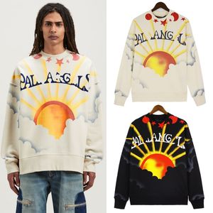 Mens Hoodies Designer Hoodies Kadın Moda Gündoğumu Bulutları Delir Beş sivri yıldız Popüler Mektuplar Baskı Pullover Kış Sweatshirts