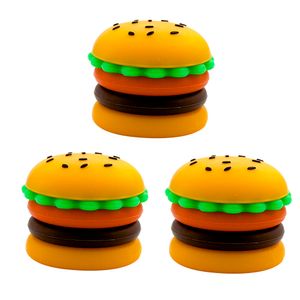 Hamburger-Silikon-Wachsglas, 5 ml-Form, tragbare Silikon-Rauchöl-Creme-Box, Silikonbehälter, Aufbewahrungsbox