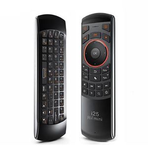 Tangentbord täcker RII I25 2 4G mini Wirless Air Mouse med IR Remote Control PC TecLado för surfplatta Smart Android TV -låda 230804