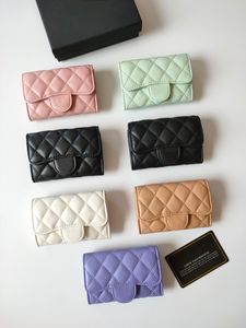 Designer plånbok plånbok designer korthållare klaff lyx män kvinnor plånbok designer handväska korthållare purses designer kvinna mens plånböcker med låda