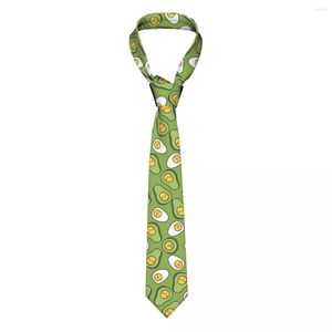 Uova di prua ties e cravatta per avocado da donna in poliestere da 8 cm cravatta per abiti classici magri accessori per nozze gravatas