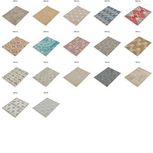 Table Napkin Wave Pattern Drink Coasters Geometric Style Pad On The 32x42 Modern Home Individual Tablecloth Cloth Napkins
