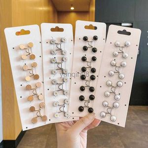 Pins Brooches 4/6Set Women's Brooch Set Tighten Waist Brooches Nail Free Alloy Daisy Pants Jeans Adjustable Waist Clip Pins Clothing Accessori HKD230807