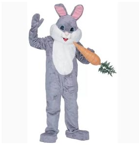 Rabbit Mascot Costume Halloween Christmas Carcher Character Outfits Suit Advertising Broschyrer Klädning Karneval Unisex Vuxna outfit