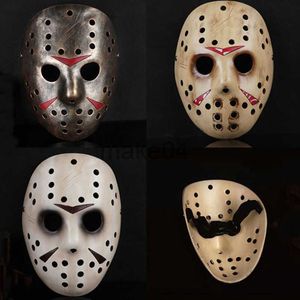 Party Masks HighGrade Horror Resin Mask Freddy Jason Masquerade Halloween Party Cosplay Full Face Masks Collection Movie Adult Party Props J230807