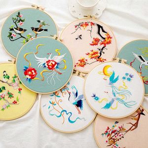 Produtos chineses diy bordado com flor pássaros phoenix padrão chinês kits de ponto cruz hobbies femininos para amante do artesanato