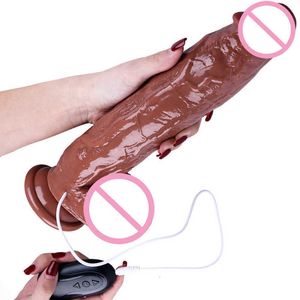 12in enorme vibrador realista vibrando com ventosa pênis grande para mulheres g-ponto estimular massagem adulto masturbação ferramenta