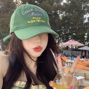 Ball Caps Korean Version Retro Baseball For Men And Women Summer Personalized English Letter Embroidery Street Casual Hip-hop Hat