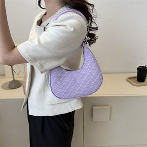 Evening Bags 2023 Summer Women's Bag Simple And Casual Underarm Retro One Shoulder Handbag Fashion Crescent