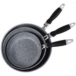 Pannor Stenpannan Sätt smidd aluminium non-stick 20 cm liten stekning 26 cm 28 cm stor djup keramisk beläggning