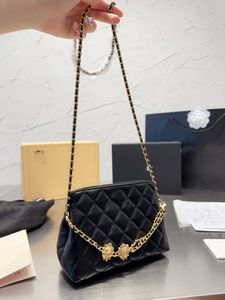 Bolsa de clipe de clipe de cadeia clássica feminino compras de asfatias bolsa de ombro bolsa hobo saco crossbody bags mensageiros bolsas de luxo bolsas de gaiola saco de ampulheta billfold tote