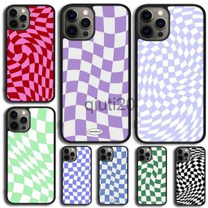 Cell Phone Cases Crazy Checkered Celular Mobile Phone Cases For iPhone 14 12 13 mini 11 Pro MAX XR XS 5 6 7 8 Plus SE2020 Coque Fundas x0807