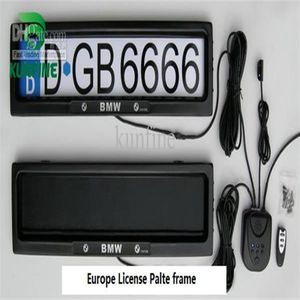 Europe bilbeslagskyltram med fjärrkontroll License Cover Plate260T