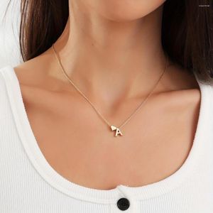 Pendant Necklaces 1 Piece Heart Letter Necklace For Women Birthday Gift