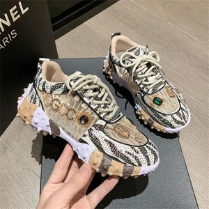 HOTSALES 2023 NY STIL Höstkvinna Walking Shoes Fashion Sneakers Luxury Brand Platform Sport Casual Shoes Chunky Bowling Walking Shoes