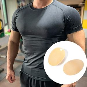 Erkekler Vücut Shapers yeniden kullanılabilir kendi kendine yapışkan köpük silikon pedi çıkartmaları göğüs kasını arttırır erkek yumuşak şekillendirici