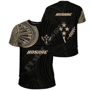 Men's T Shirts Polynesian Fashion Clothing Tops For Men And Women 3D Printing Short Sleeve T-shirt Kosrae Tee