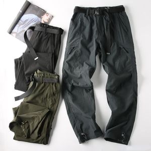 Calças Masculinas Cargo Roupas Masculinas Vintage Ao Ar Livre à Prova de Vento e À Prova D' Água Streetwear Calças Masculinas Casuais Pernas Largas 230804