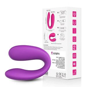 u Shape G Spot Вибратор Стимулятор клитора Мы оргазм пар Страпон Vibe Анальный женский мастурбатор для женщин.