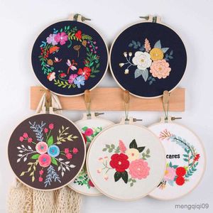 Kinesiska produkter Set broderi -start med mönster och instruktioner stämplade broderier för nybörjare Cross Stitch Sewing Craft R230807