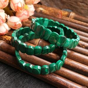 Strand klass topp naturlig malachite stenpärlor Braclet