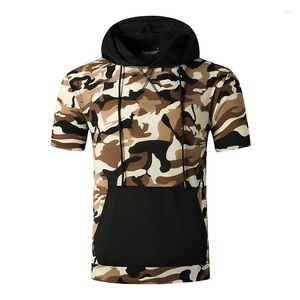 Erkek Hoodies Yaz Erkekler Kamuflaj Külot Düz Renk Avrupa ve Amerika Moda İnce Hansome Gençlik Sadelik Sweatshirt Tops