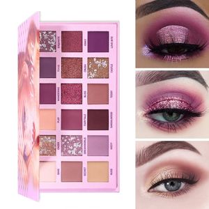 Eye Shadow UCANBE Changeable Pink Violet Nude Eye Shadow Palette Makeup 18 Colors Matte Shimmer Glitter Eyeshadow Powder Waterproof Pigment 230807