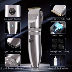 Обновите его рутину ухода за помощью Sejoy Electric Hair Clipper-Профессиональная 3-12-мм-расческа, 2*Фортальная головка типа