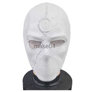 Parti Maskeleri Ay Şövalye Maskesi Cadılar Bayramı Fantezi Elbise Parti Cosplay Lateks Maskeler Kask Masquerade Parti Dersleri J230807