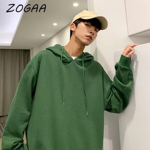 Erkek Hoodies Zogaa Hoodie Harajuku Öğrenci Sweatshirt Saf Renk Moda Basit Hip Hop Sokak Giyim Kadın Külkü
