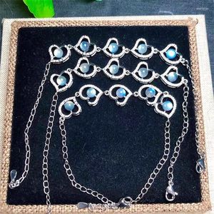 Strand Natural Grey Moon Stone Bracelet Fashion Women Healing Jewelry Gemstone Reiki Energy Holiday Gift 1pcs 11mm