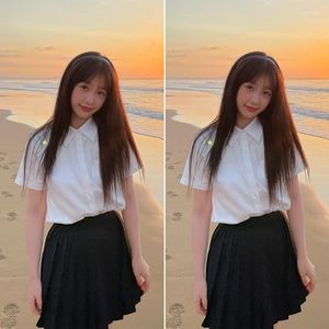 Vestidos de Trabalho Kpop Coreano Branco com Botão de Lapela Cardigã Camisa Blusa Bonita Linha A Mini Saia Plissada Feminina Estilo Preppy de Duas Peças