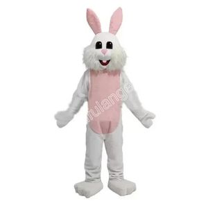 White Rabbit Mascot Costume Cartoon Character Outfit Suit Halloween Party Outdoor Carnival Festival Fancy Dress for Men Women