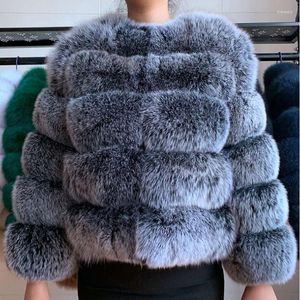 Pelliccia da donna Luxury Winter Fashion Women Faux Coat Donna bianca elegante soffice spessa calda giacca artificiale Capispalla