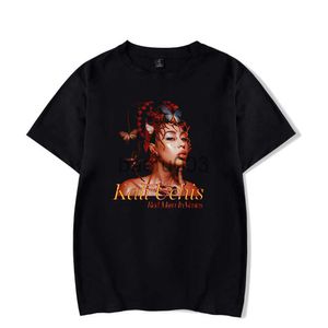 Мужские футболки Kali Uchis Red Moon in Venus Футболка Crewneck с коротким рукавом футболка для мужчин женская футболка 2023 Новый альбом Fashion Одежда J230807