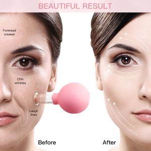Back Massager Vacuum Cupping Set Anti Wrinkle Silicone Sug Cups Face Lifter Massage Chin Cheek Shaper Therapy Lift Up Tools 230807