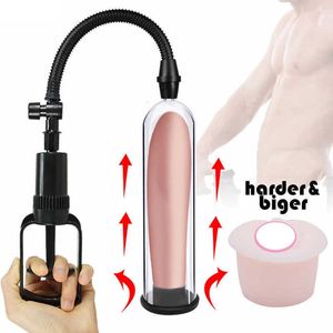 Massager penispump för män förlängningsförstoringsfördröjning varaktig kuktillväxt vakuum vuxen produkt