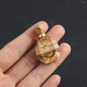 Подвесные ожерелья натуральная картина каменной духи эфирного масла диффузор