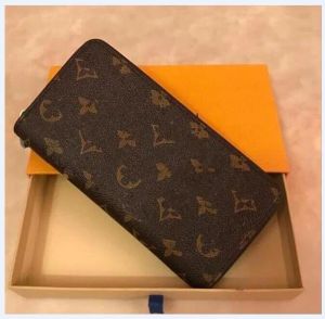 Designer brand wallet withOUT gift box luxury long Wallets Card Holders Famous for Men women purse Clutch Bags 017