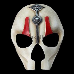 Maschere per feste Gioco Darksiders Death Cosplay Mask Halloween Party Carnival Party Resin Mask J230807