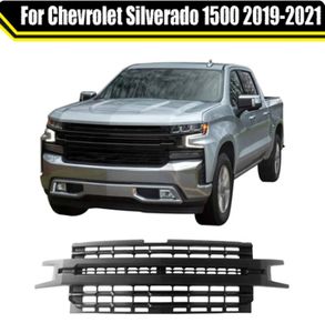 Pokrywa z siatką grilla Grille Grille Grille Grille Chevrolet Silverado 1500 2019-2021 części modyfikacji samochodu