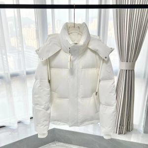 Designer Loves Applique Drawstring Bread Short Solid Color Hooded Loose Down Men and Women Outerwear Jackets for Warm Outcoats