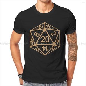 T-shirt da uomo DnD Game Est TShirt For Men D20 Dice Camicia basic da tavolo Hip Hop Abbigliamento regalo Streetwear