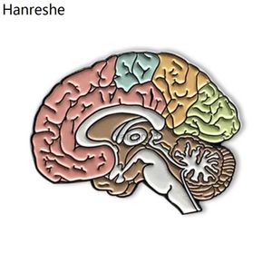 Pins Brooches Hanreshe Newest Anatomy Medical Brain Brooch Delicate Colorful Enamel Lapel Badge Pins Medicine Jewelry for Doctors Nurses HKD230807