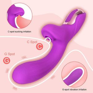 22cm Grandi vibratori per le donne Clitoride Sucker G-spot Spina anale vaginale Dildo Masturbatore femminile Articoli erotici Bacchetta magica