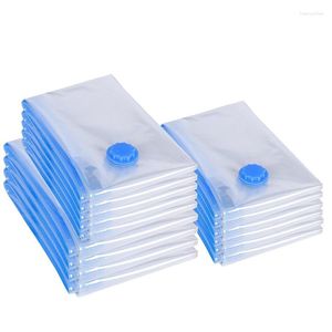 Storage Bags 5Pcs Durable Vacuum For Clothes Pillows Bedding Blanket More Space Save Compression Seal Zipper Wardrobe Organizer