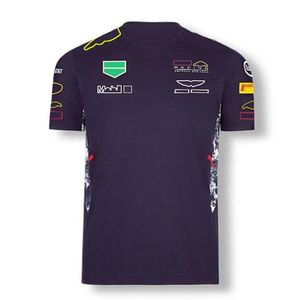 F1 T-shirt Team T-shirt avslappnad kortärmad snabbtorkande toppformel 1 racing kostym plus storlek kan anpassas317m