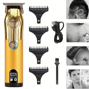 Atualize seu jogo de estilo de cabelo com aparadores de cabelo profissionais para homens - recarregável, sem fio, fácil de usar!